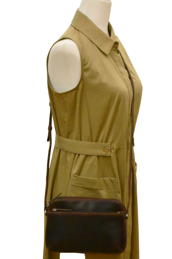 ILI New York Camera Bag in Red Leather