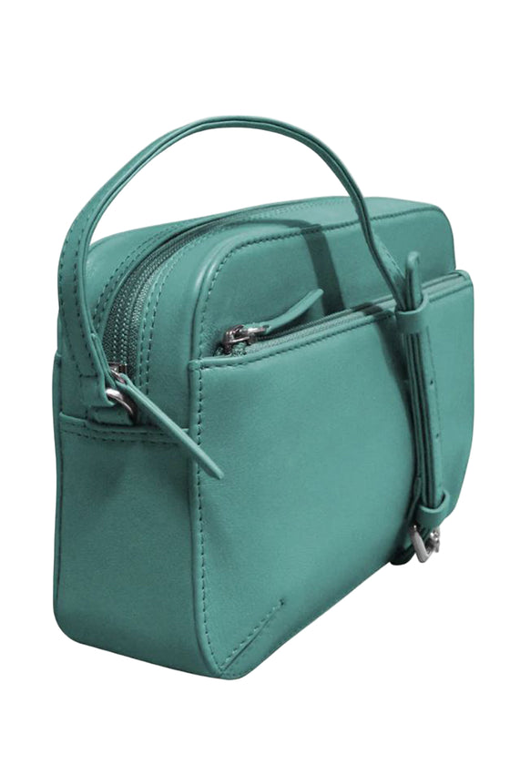 ILI New York Camera Bag in Turquoise Leather