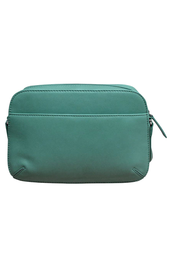 ILI New York Camera Bag in Turquoise Leather