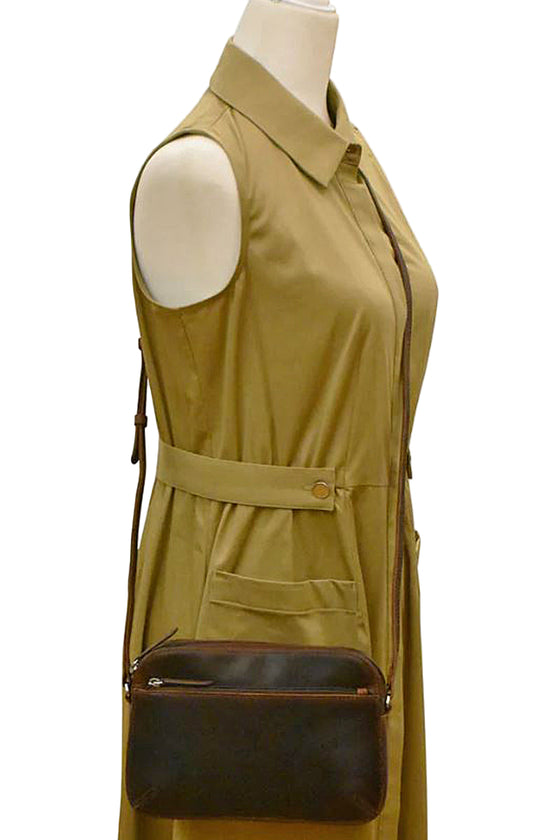 ILI New York Camera Bag in Turquoise Leather