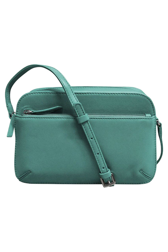 ILI New York Camera Bag in Turquoise Leather