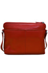 ILI New York Crossbody Organizer in Red Leather