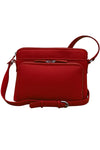 ILI New York Crossbody Organizer in Red Leather
