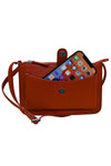 ILI New York Front Pocket Phone Bag in Red Leather