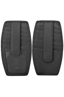  ILI New York Handbags Double Sided Credit Card Holder in Black