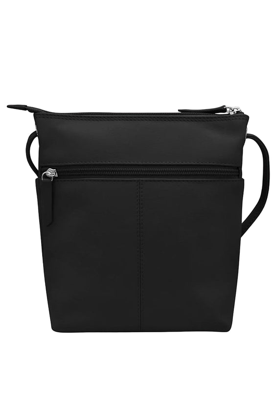 ILI New York Midi Sac in Black Leather