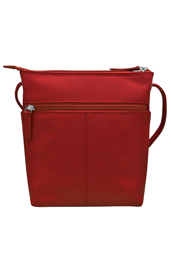 ILI New York Midi Sac in Red Leather