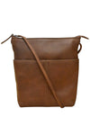 ILI New York Midi Sac in Rustic Brown Distressed Leather