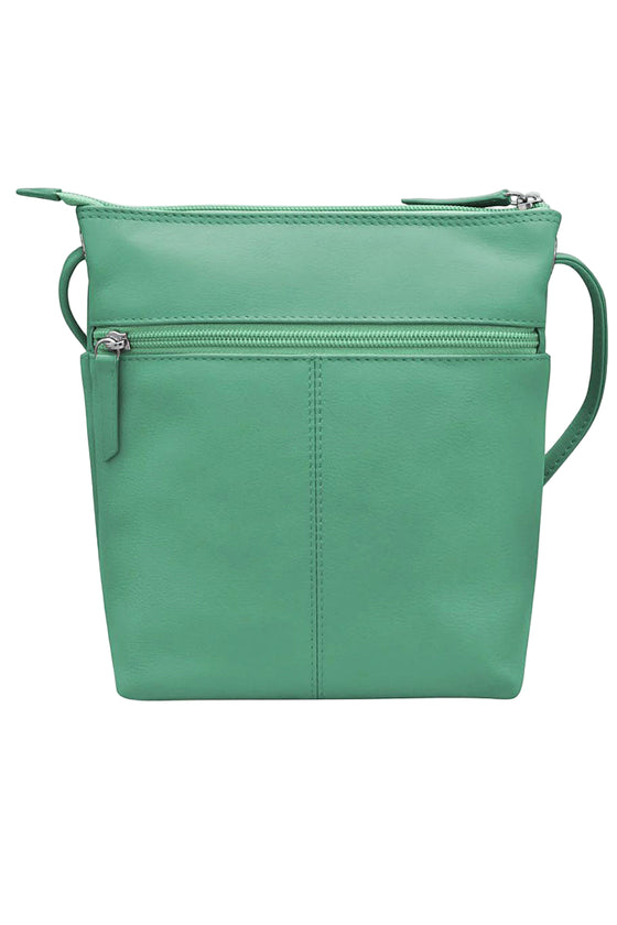 ILI New York Midi Sac in Turquoise Leather
