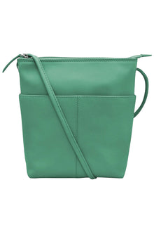  ILI New York Midi Sac in Turquoise Leather