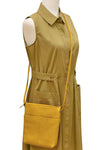 ILI New York Midi Sac in Yellow Leather