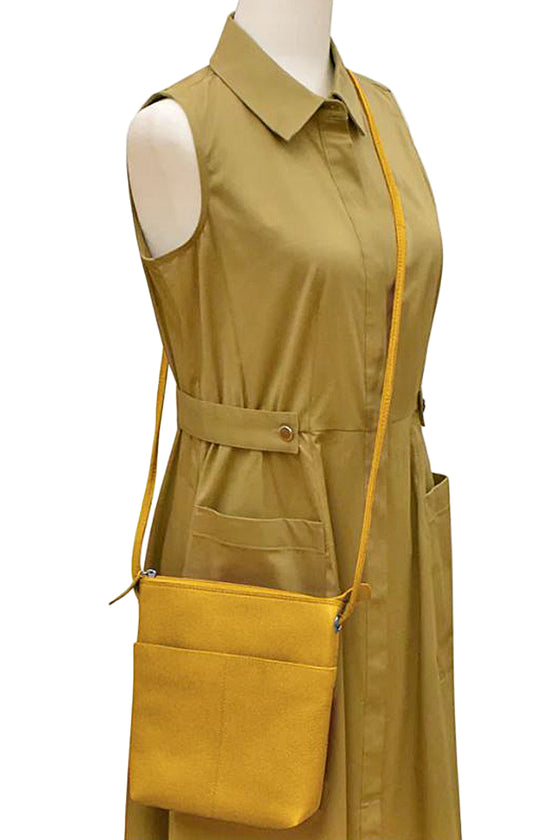 ILI New York Midi Sac in Yellow Leather
