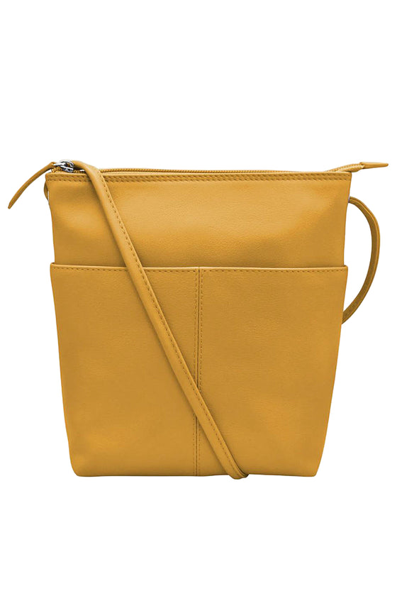 ILI New York Midi Sac in Yellow Leather