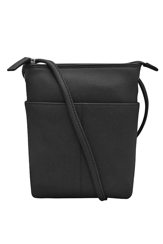 ILI New York Mini Sac in Black Leather
