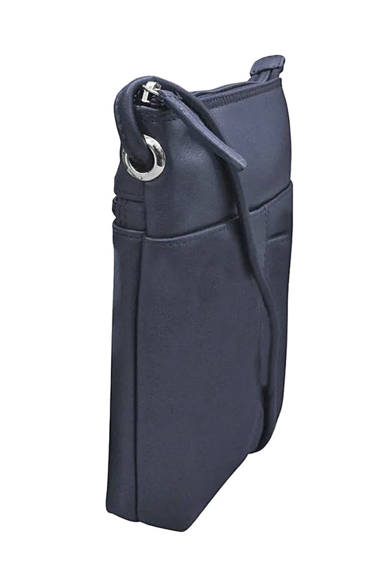 ILI New York Mini Sac in Classic Navy Leather