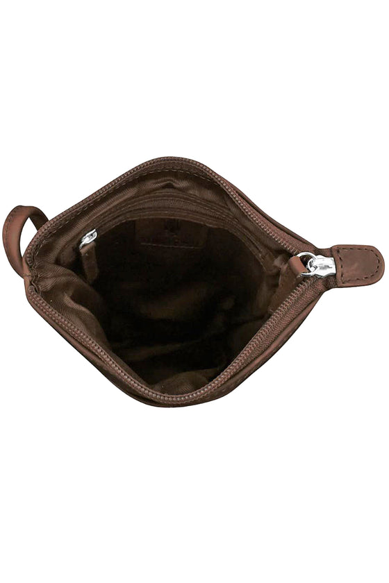 ILI New York Mini Sac in Rustic Brown Distressed Leather
