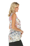 Inoah A Day in Paris Sleeveless Hi-Lo Tank Top NT1169WK-AC60