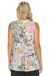 Inoah A Day in Paris Sleeveless Hi-Lo Tank Top NT1169WK-AC60