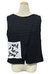 Inoah "And I" Sleeveless Tulip Top with Front Pocket T1720WKB-AE111