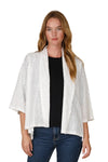Inoah Bell Sleeve Hi-Lo Cardigan in White C208FR-White