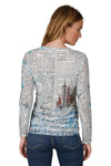 Inoah "Blairs Fashion News" Long Sleeve Pullover T1478MH-AE10