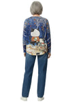 Inoah "Cat-Scout" Burnout Dolman Sleeve Crew Neck