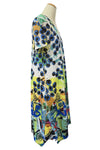 Inoah "Color Field" Short Sleeve Sharkbite Dress D169K-AE80
