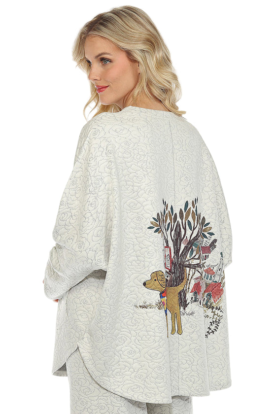 Inoah DIXIE One Size Drop Shoulder Long Sleeve Top T812NB-AD93