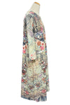 Inoah Foxy Village Long Sleeve Crew Neck A-Line Dress D359RE-AD138