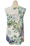 Inoah "Happy Bloom" Sleeveless A-Line Tank Top T1634K-AE71