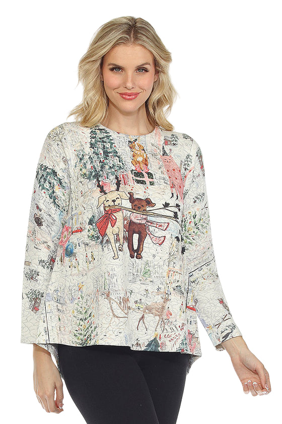 Inoah HOLIDAY JOY Long Sleeve Top T515NB-Z45