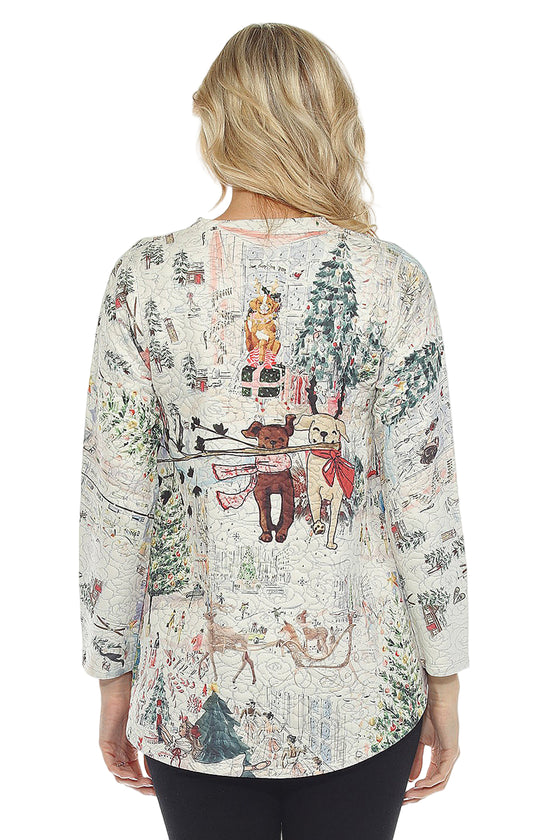 Inoah HOLIDAY JOY Long Sleeve Top T515NB-Z45