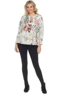  Inoah HOLIDAY JOY Long Sleeve Top T515NB-Z45