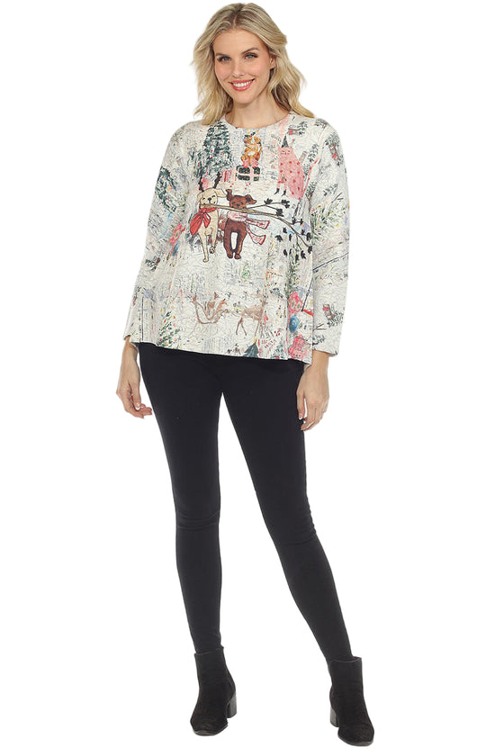 Inoah HOLIDAY JOY Long Sleeve Top T515NB-Z45
