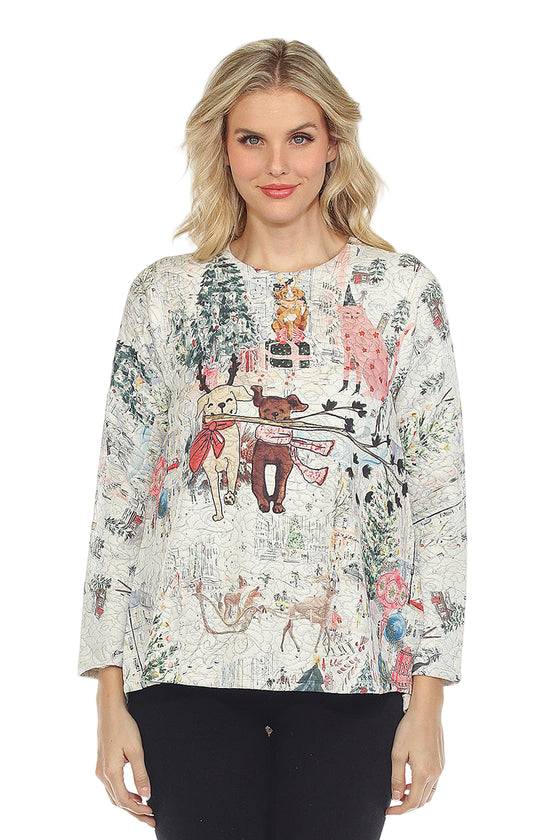 Inoah HOLIDAY JOY Long Sleeve Top T515NB-Z45