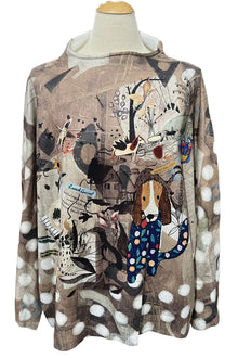  Inoah "Lunch Time" Long Sleeve Turtle Neck Sweater T1420SE-AD11
