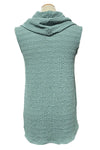 Inoah "Mint" Cowl Neck Sleeveless Top T1609WKT-MINT