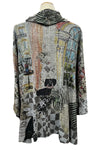 Inoah "Miss Camille" One Size Cowl Neck Poncho T134T-AD60