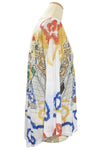 Inoah "Nonna's Kitchen" Burnout 3/4 Sleeve V Neckline