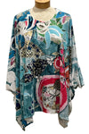 Inoah One Size Tranquility Dropped 3/4 Sleeve Top Style T1369K-AC21