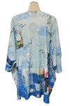 Inoah "Oui Oui Cheri" One Size V-Neck Dolman Sleeve Top T1196FR-AE64