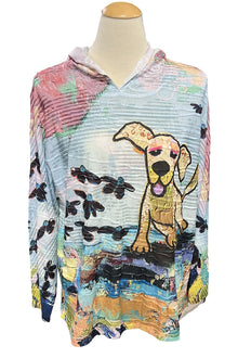  Inoah Ozzy Long Sleeve Hooded Hi-Lo Pullover T330SM-AD23