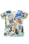 Inoah Party More Short Sleeve Fitted Crinkle Top CT102BO-AC108