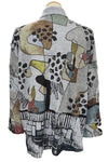 Inoah "Peblleton" Long Sleeve Cardigan With Pockets C095BR-AF89