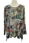 Inoah "Perfection" One Size Dolman Crew Neck Top T805CN-AD43