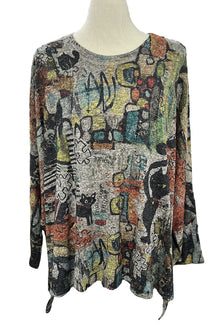  Inoah "Perfection" One Size Dolman Crew Neck Top T805CN-AD43
