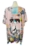 Inoah "Piper" One Size V-Neck Dolman Sleeve Top T1640K-AE03