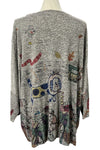 Inoah "Pongo's Day Out" One Size Dolman Crew Neck Top T805CN-AD47