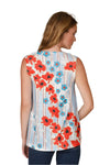 Inoah "Poppy Breeze" A-Line Tank Top T1634FR-AE70