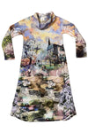 Inoah "Pretty Amazing" Long Sleeve Cowl Neck Dress With Pockets D102BR-AF83